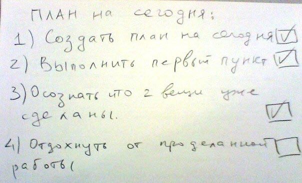 Выполнимый план Правильно планировать деятельность