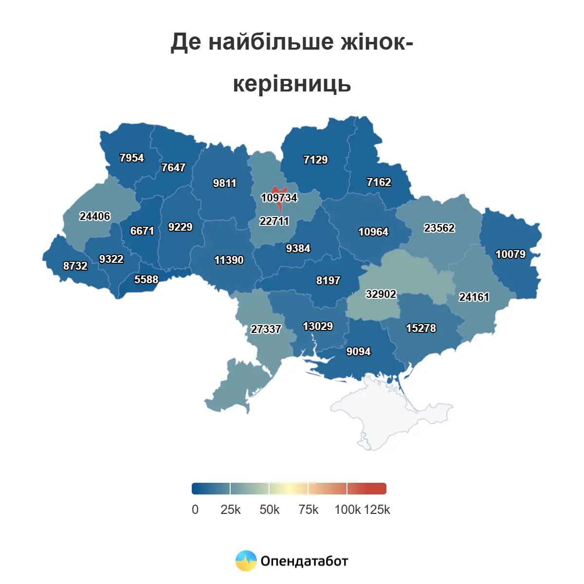 де найбільше жінок керівниць